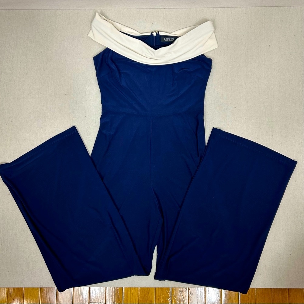 Lauren Ralph Lauren Women's Stretch Jersey Off-the-Shoulder Jumpsuit
